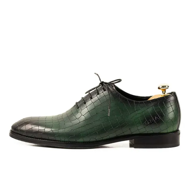 Lucas Shoes Elegant 712 pantofi barbati verde piele