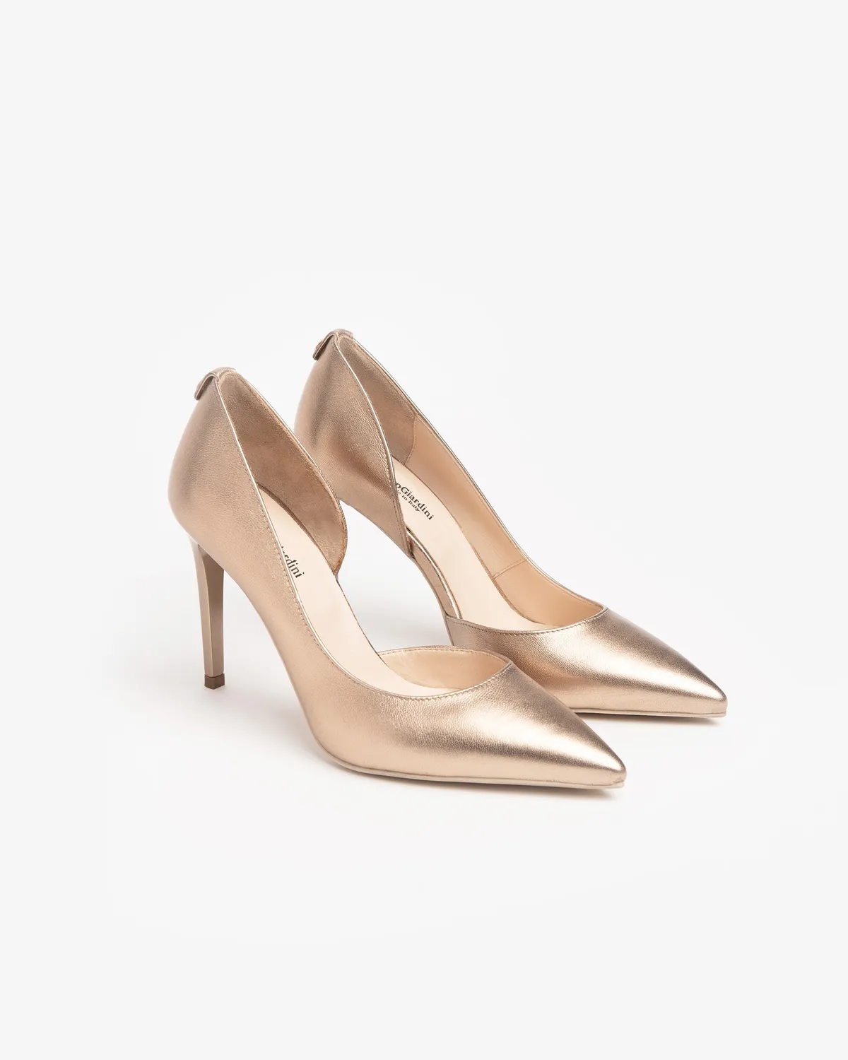 NeroGiardini pantofi stiletto piele neagră toc 95 mm