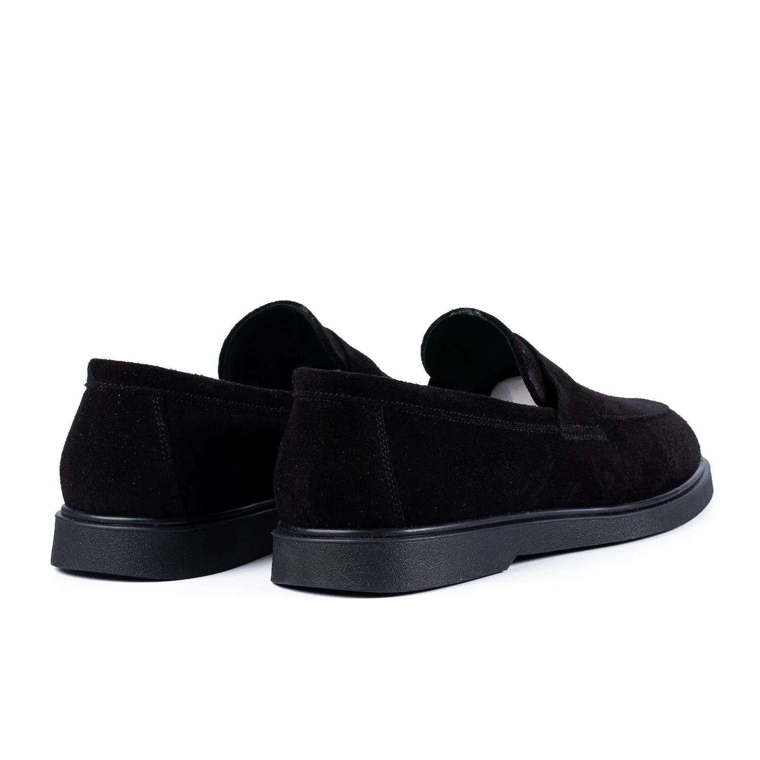 Lucas Shoes Ezra mocasini negri velur piele