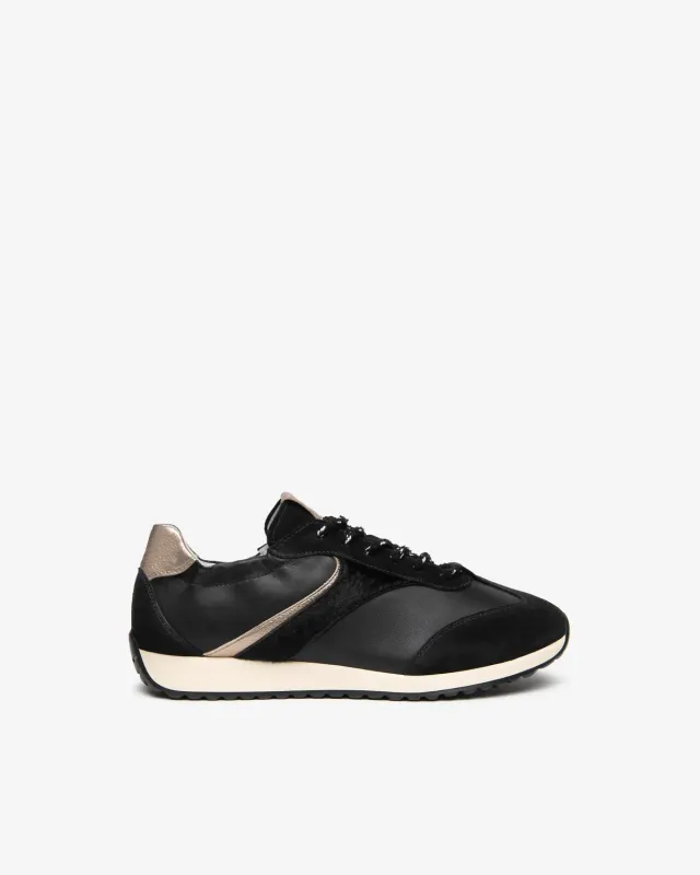 Sneakers dama NeroGiardini piele cu insertii elastice