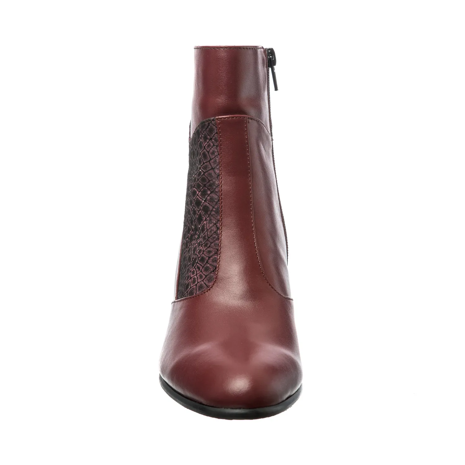 Catinca Shoes GX50 BOP ghete dama piele naturala bordo pietre