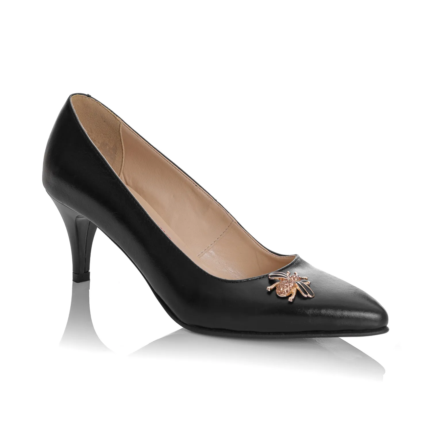 Catinca Shoes A43 N pantofi damă piele negru box