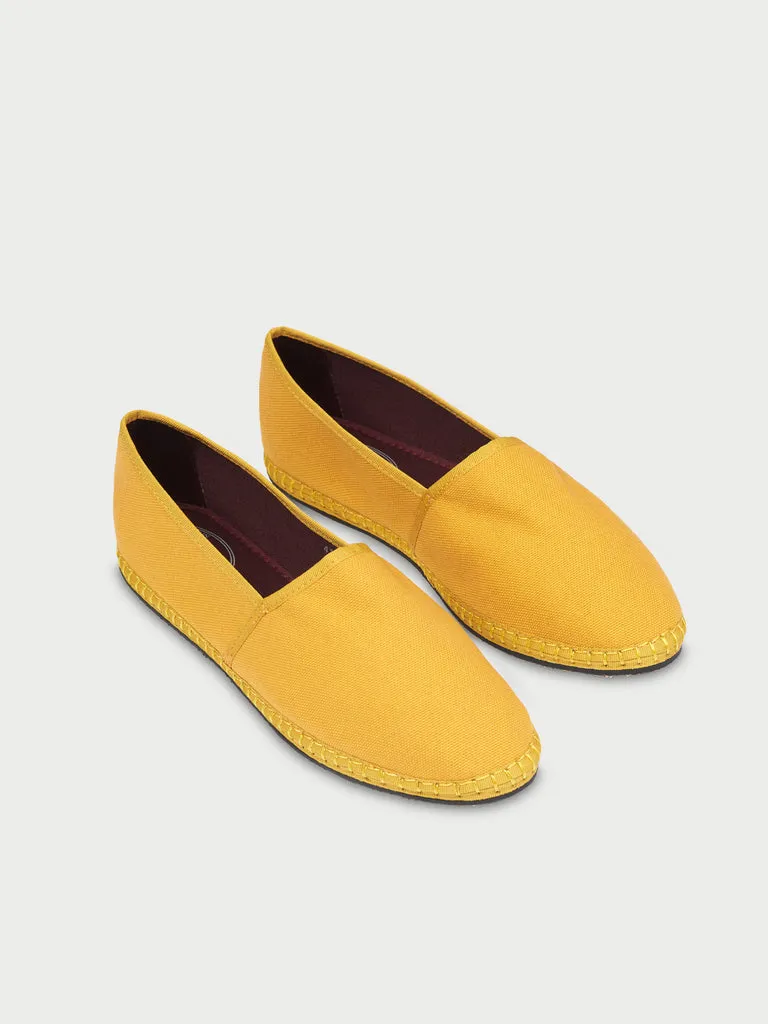 Flagelus Gabriel espadrile galbene din in