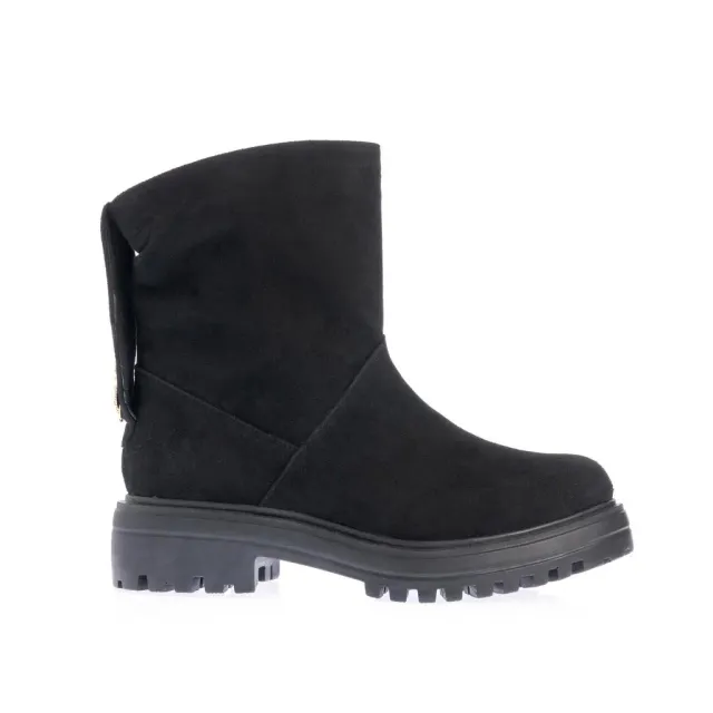 Ana Urbana Shoes Freya ghete negre piele întoarsă
