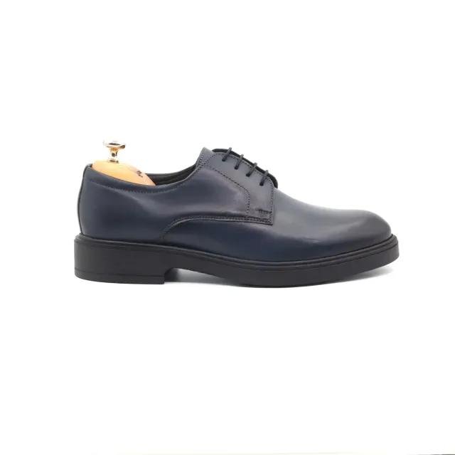 Lucas Shoes 346 Casual pantofi piele aldi blue talpă ușoară