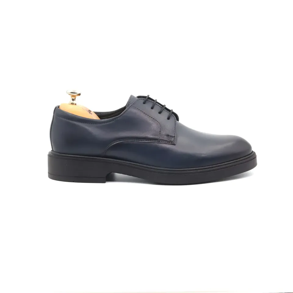 Lucas Shoes 346 Casual pantofi piele aldi blue talpă ușoară