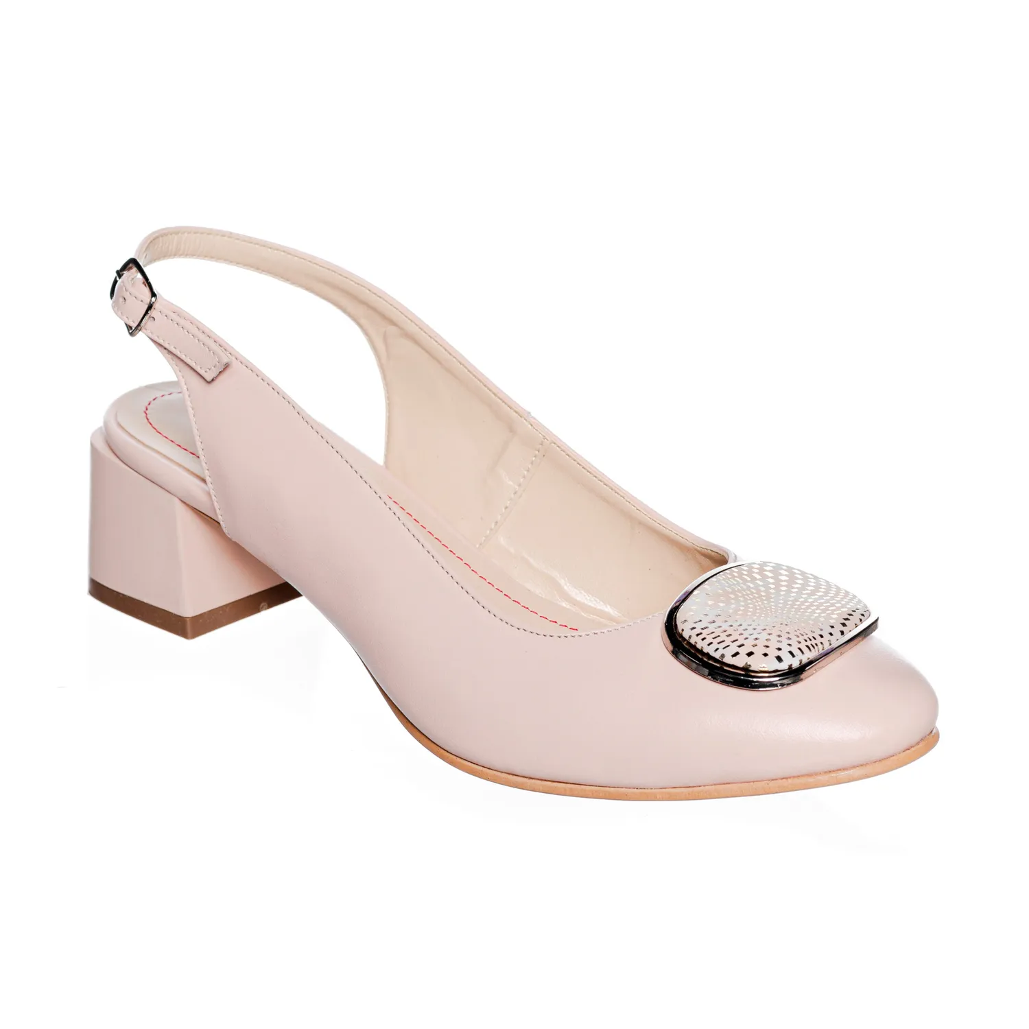 Catinca Shoes D21 NBS sandale damă piele nude cu sclipici