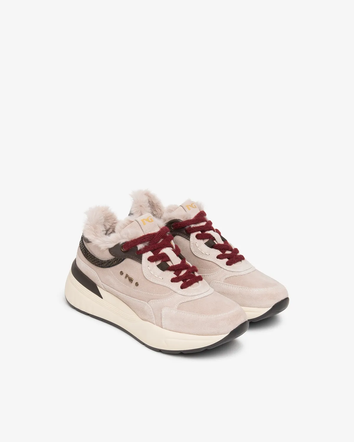 NeroGiardini sneakers dama blana talpa 60mm
