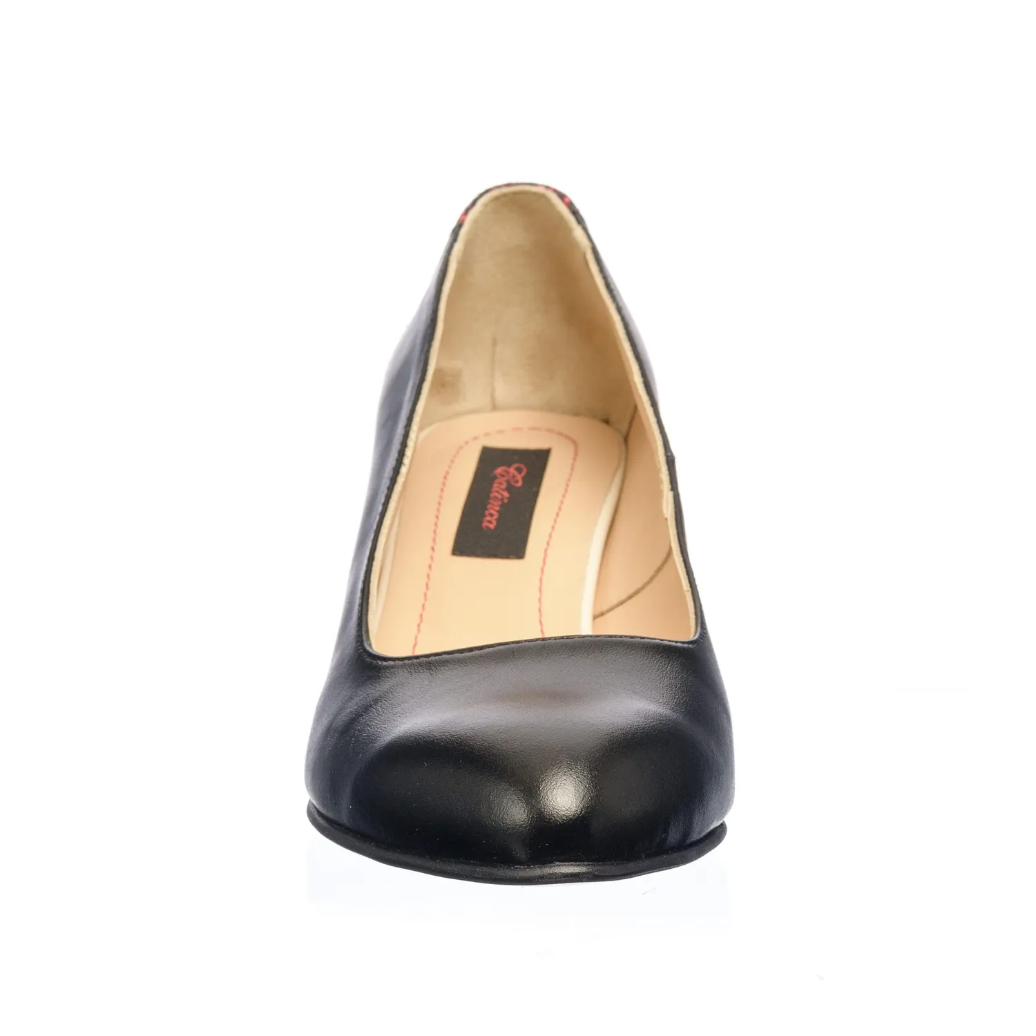 Catinca Shoes A4 NBF pantofi piele negru flori