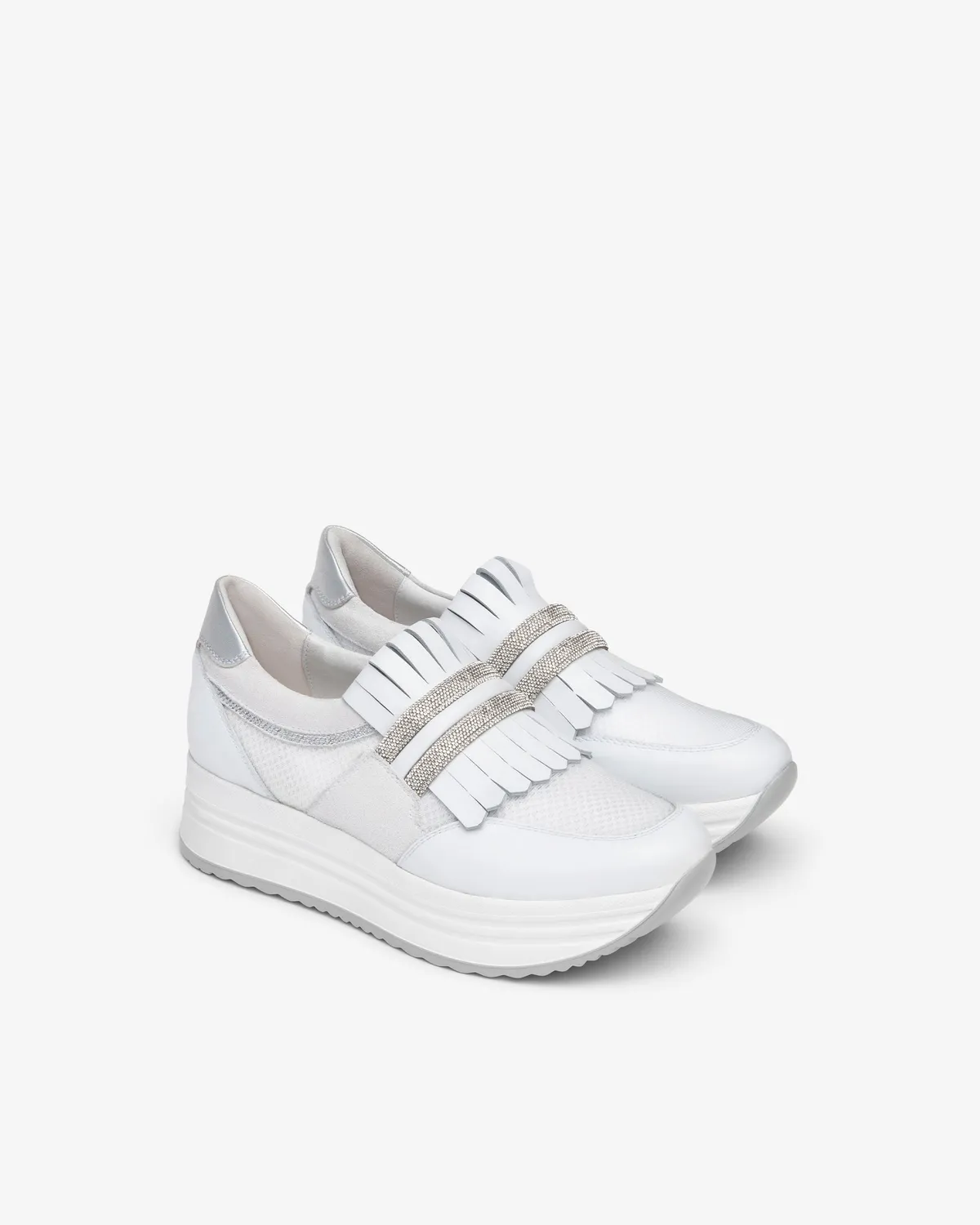 NeroGiardini sneakers piele dama cu branț DryGo