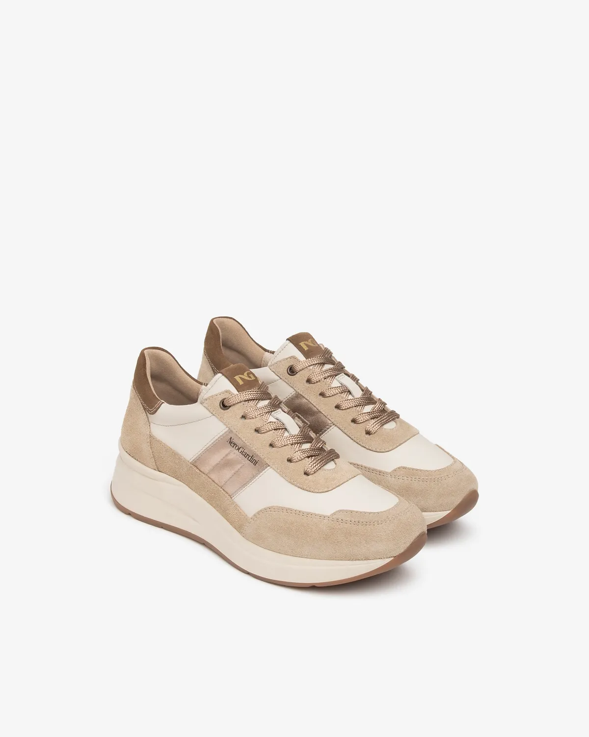 NeroGiardini sneakers dama piele cu platforma 35 mm