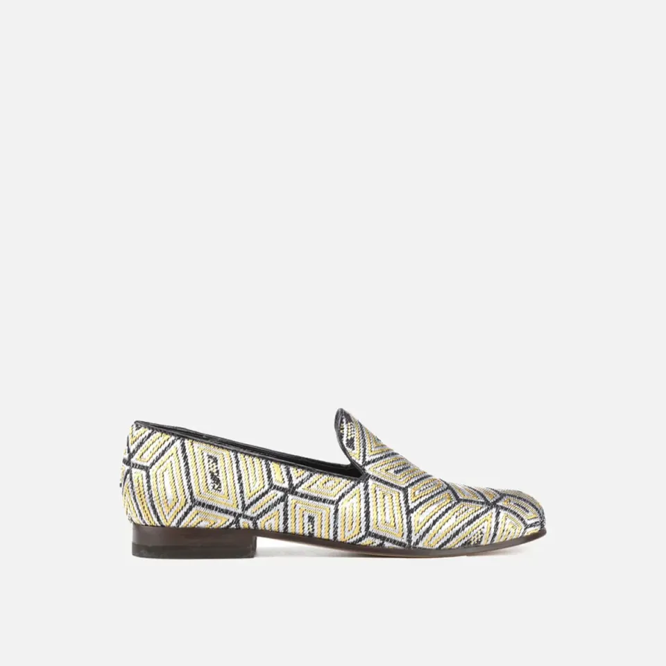 Cecilia Bringheli Positano pantofi slip-on aur-argintiu