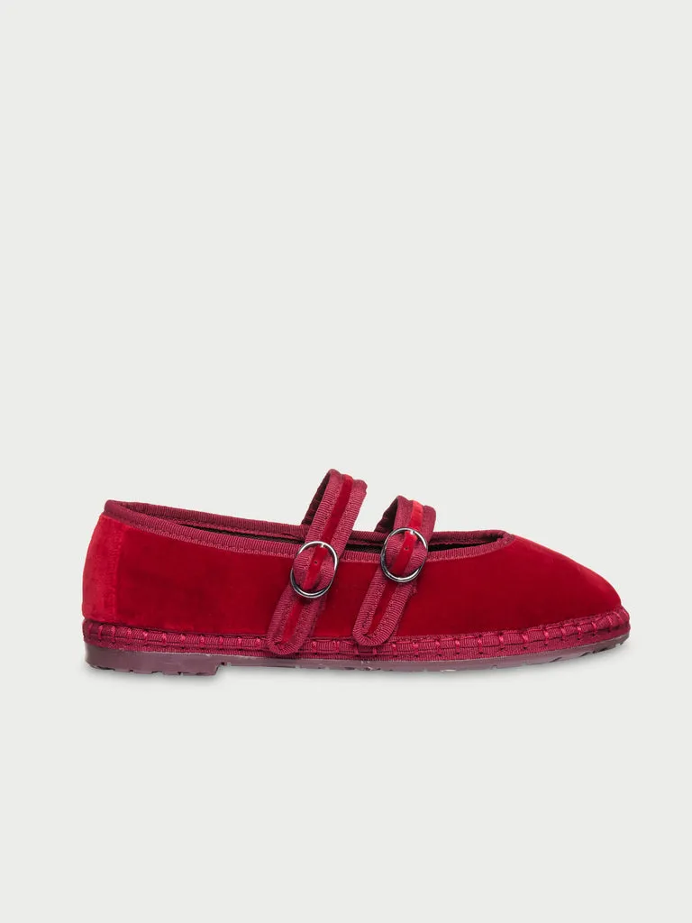 Flagelus Claire Red pantofi Mary Jane rosii