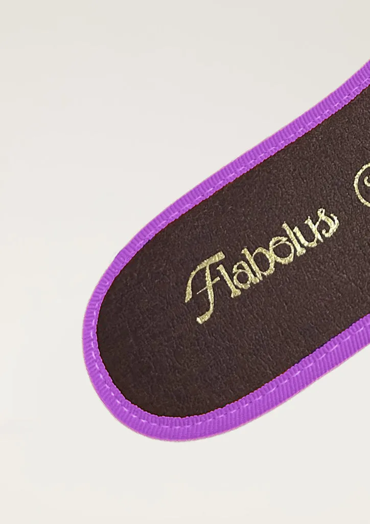 Flagelus Francie Purple branțuri negre mov