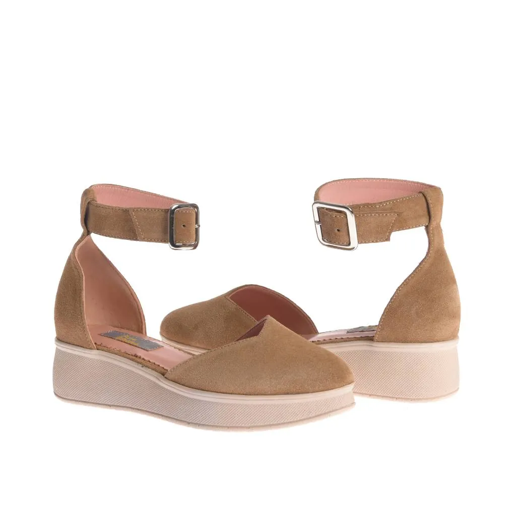 Ana Urbana Shoes New Orleans sandale maro platforma