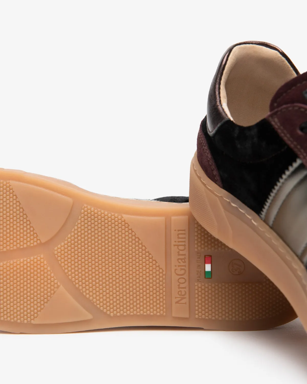 NeroGiardini sneakers dama piele intoarsa catifea