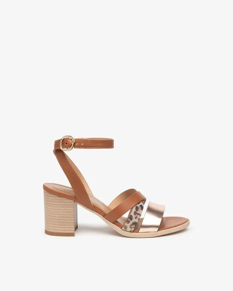 NeroGiardini Sandale Piele Damă Toc 7 cm Vară