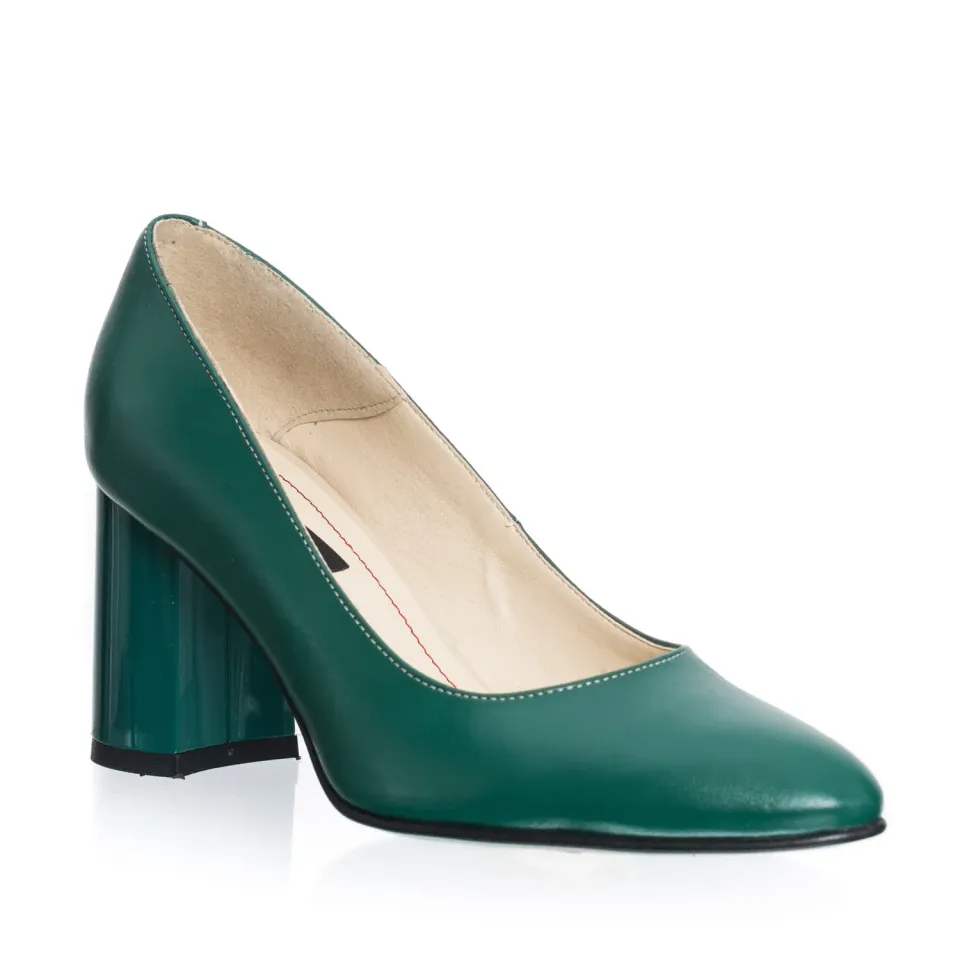 Catinca Shoes R11 VB pantofi dama piele verde box