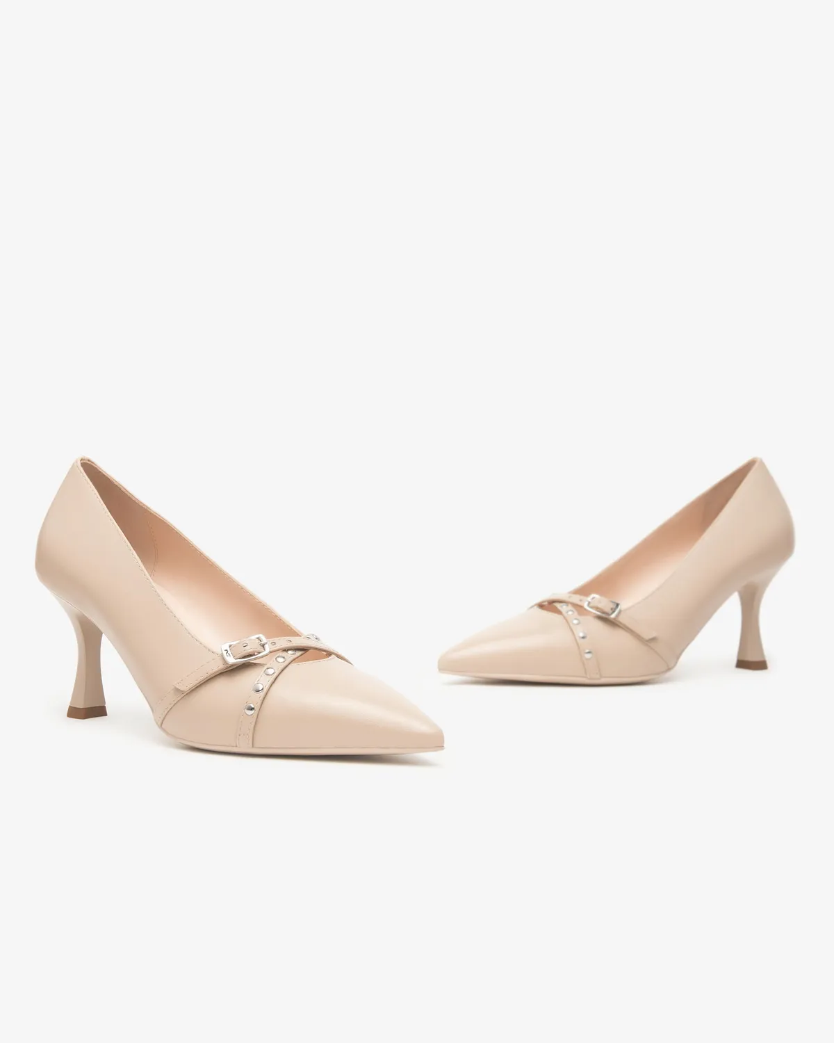 NeroGiardini Premium Pantofi cu Toc Dama Piele 75mm