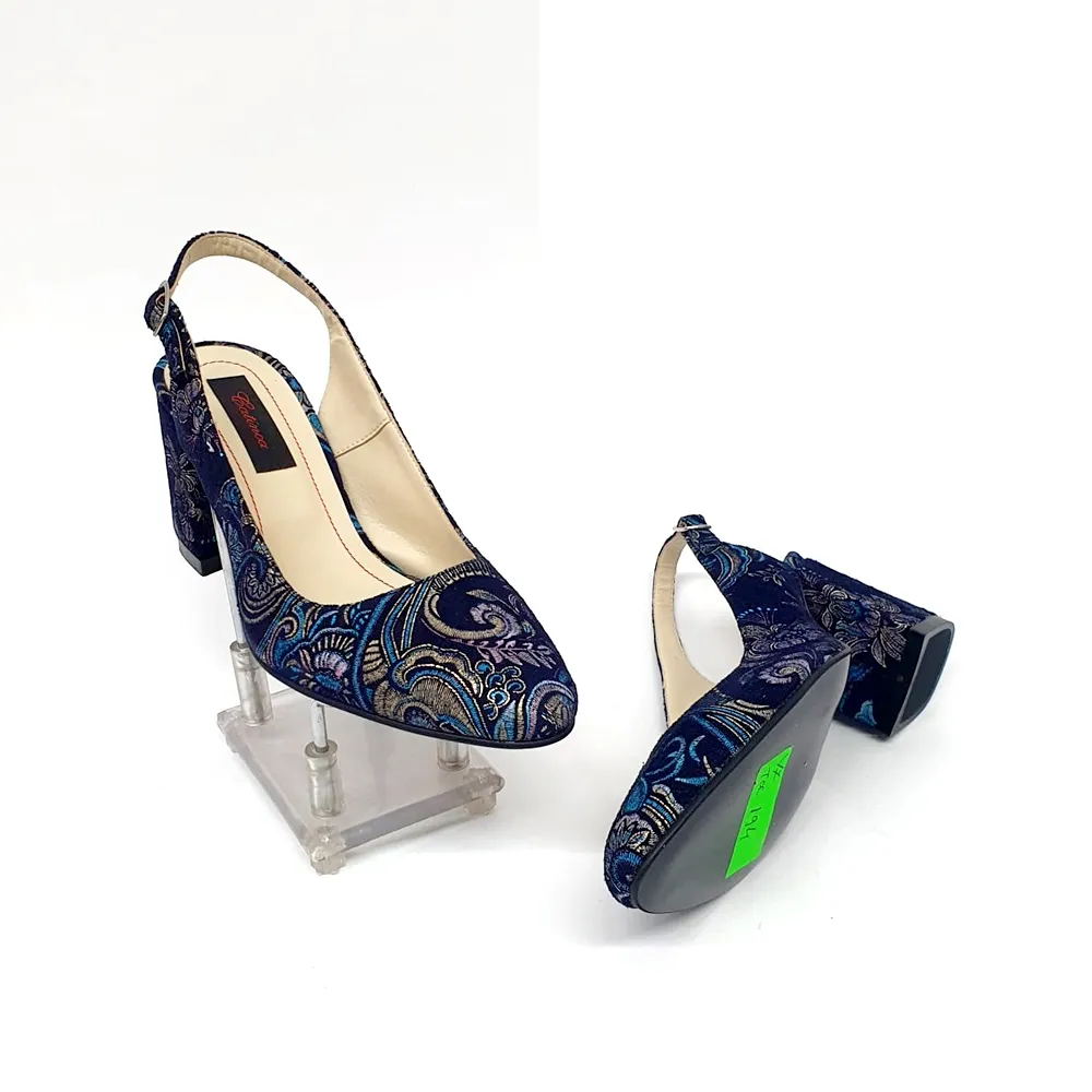 Catinca Shoes V7 BLS sandale dama bleu piele naturala