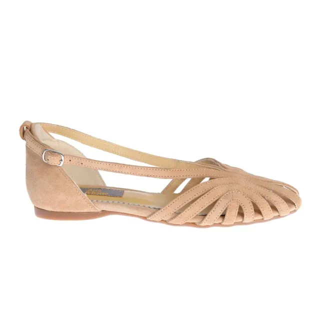 Ana Urbana Shoes Córdoba sandale nude piele întoarsă