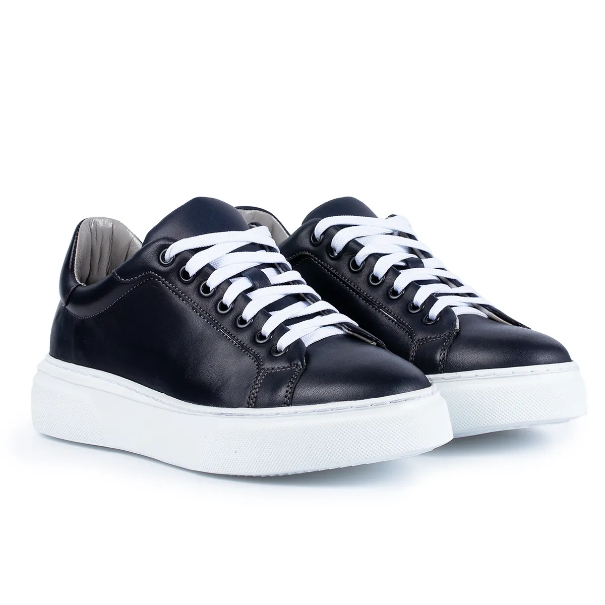 Lucas Shoes 510 sneakers mexic blue piele naturală