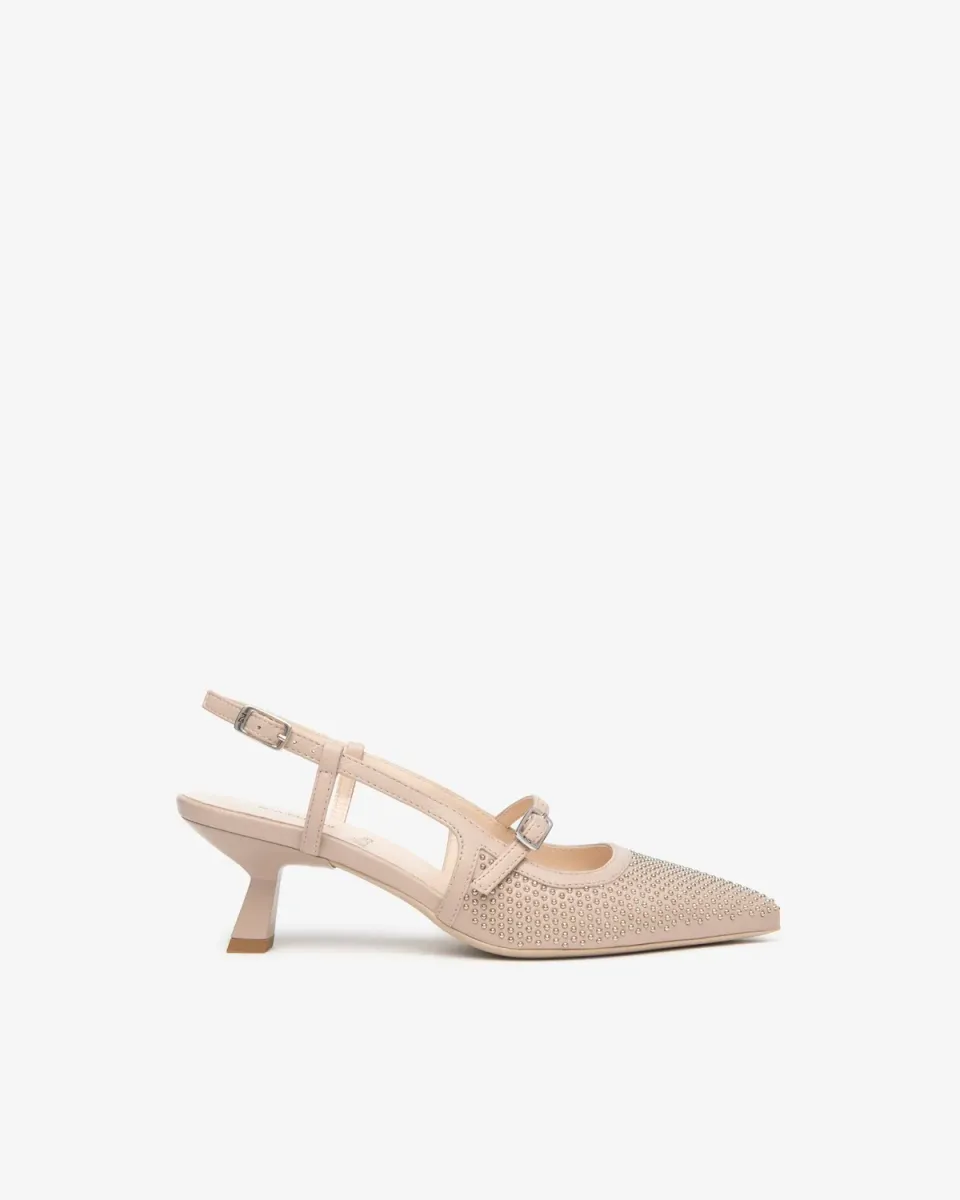 Slingback NeroGiardini piele naturala dama eleganti