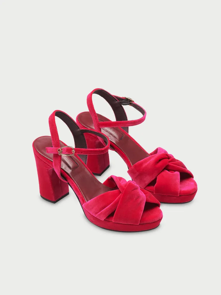 Flagelus Mushu Sandal Pink sandale roz toc 9 cm