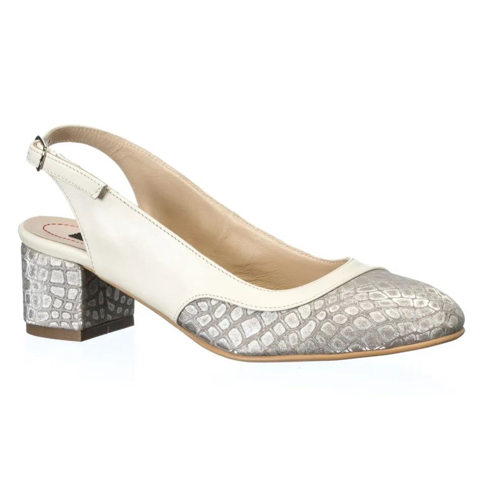 Catinca Shoes A88 BP sandale dama piele bej pietre