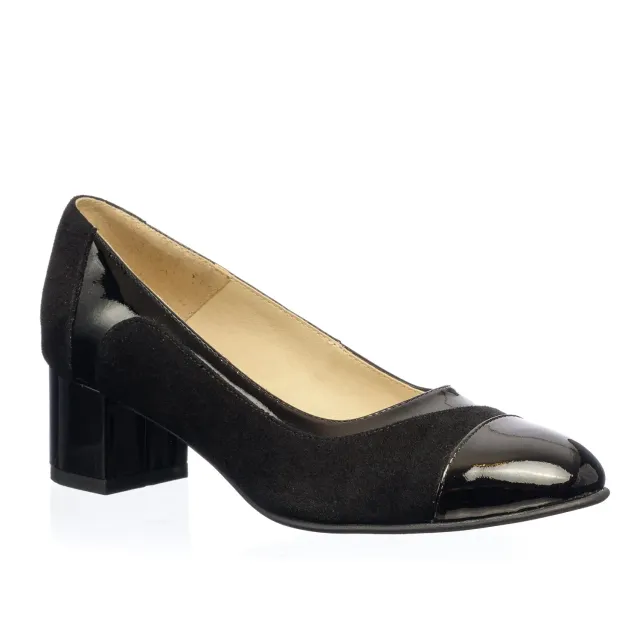 Catinca Shoes 315 NLA pantofi dama piele negru lac