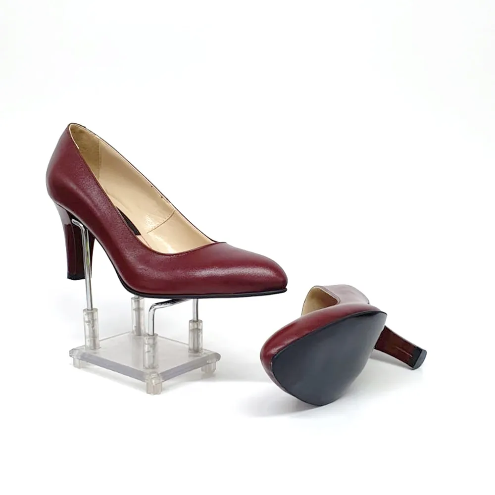 Catinca Shoes A28 BOB pantofi dama piele bordo box