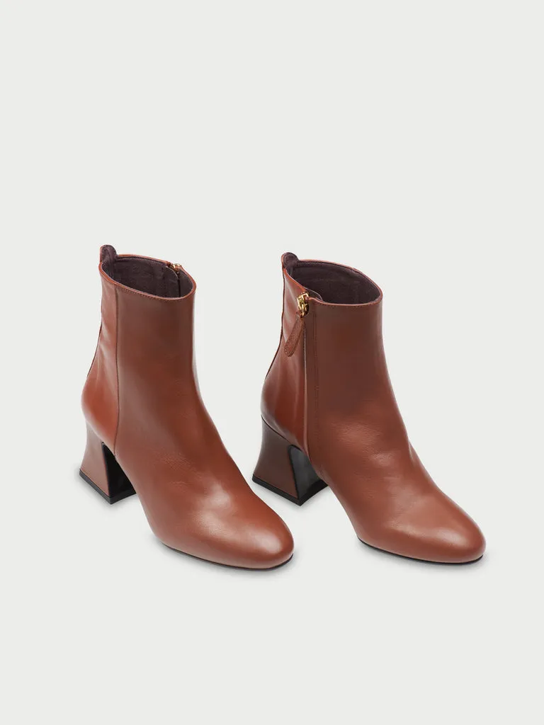 Flagelus D'Orsey Booty Double Biscuit botine piele toc 6cm