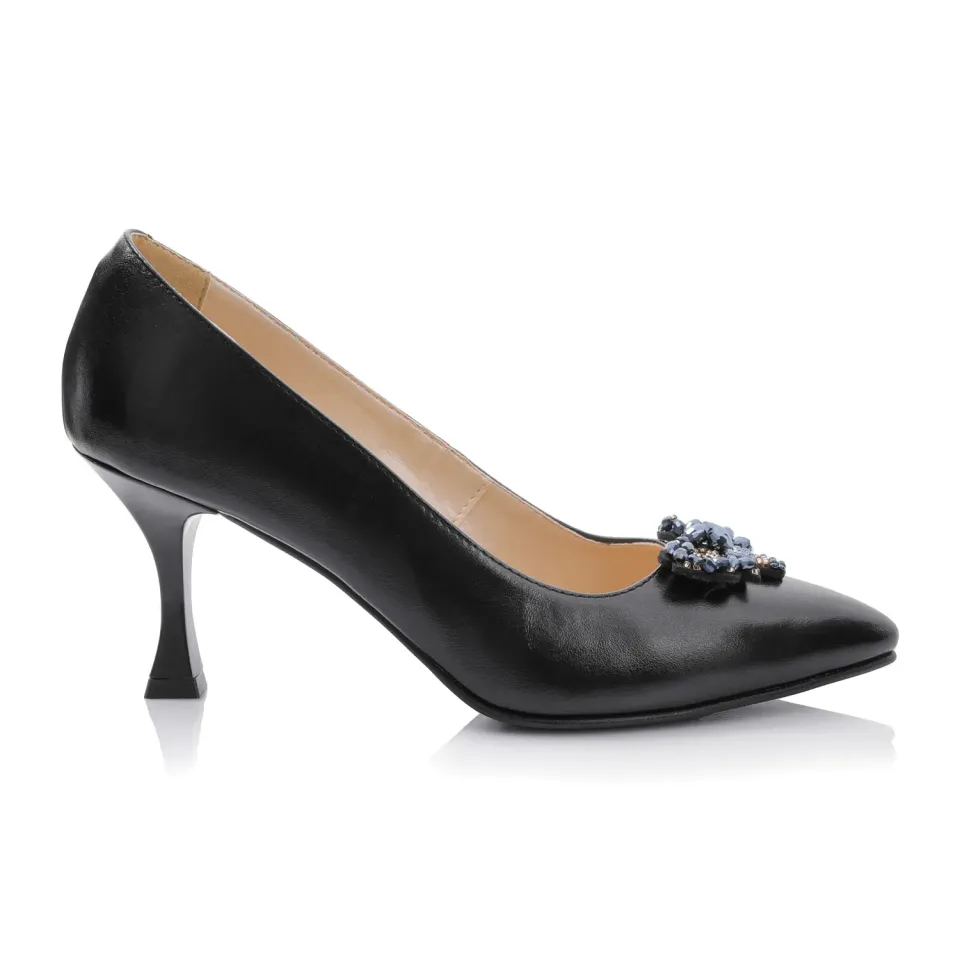 Catinca Shoes A63 NE pantofi dama piele negri box