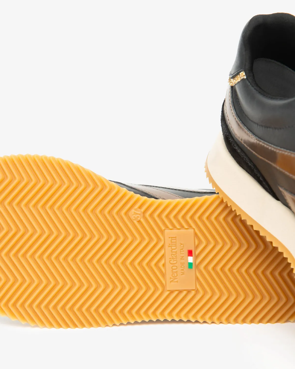 NeroGiardini sneakers dama piele si material tehnic toamna