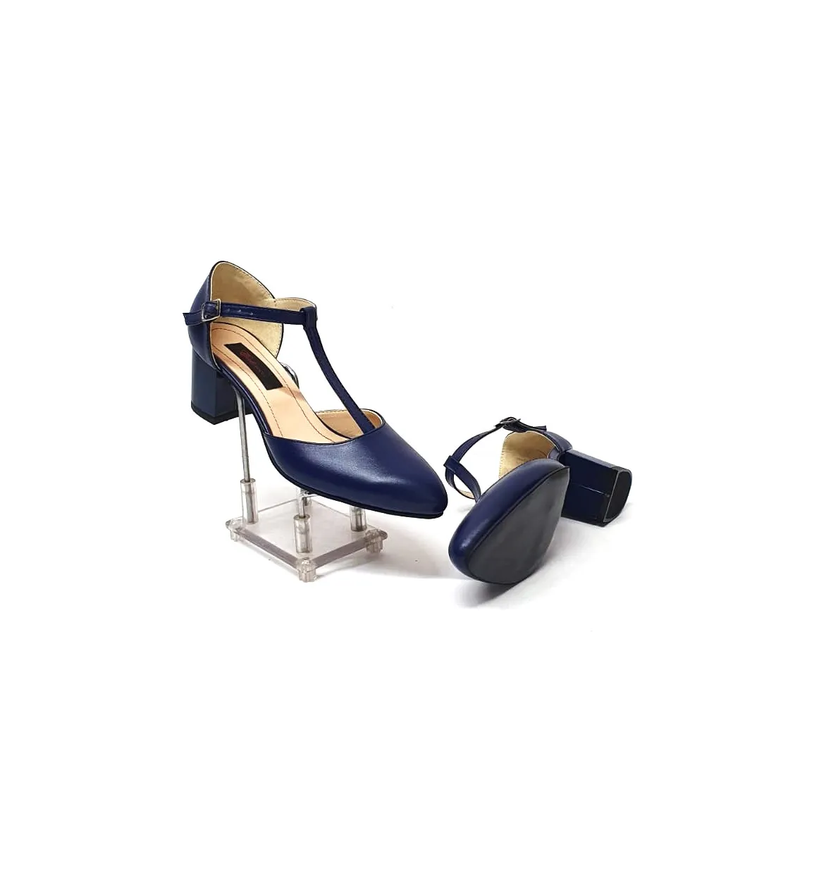 Catinca Shoes D13 BL sandale bleumarin piele