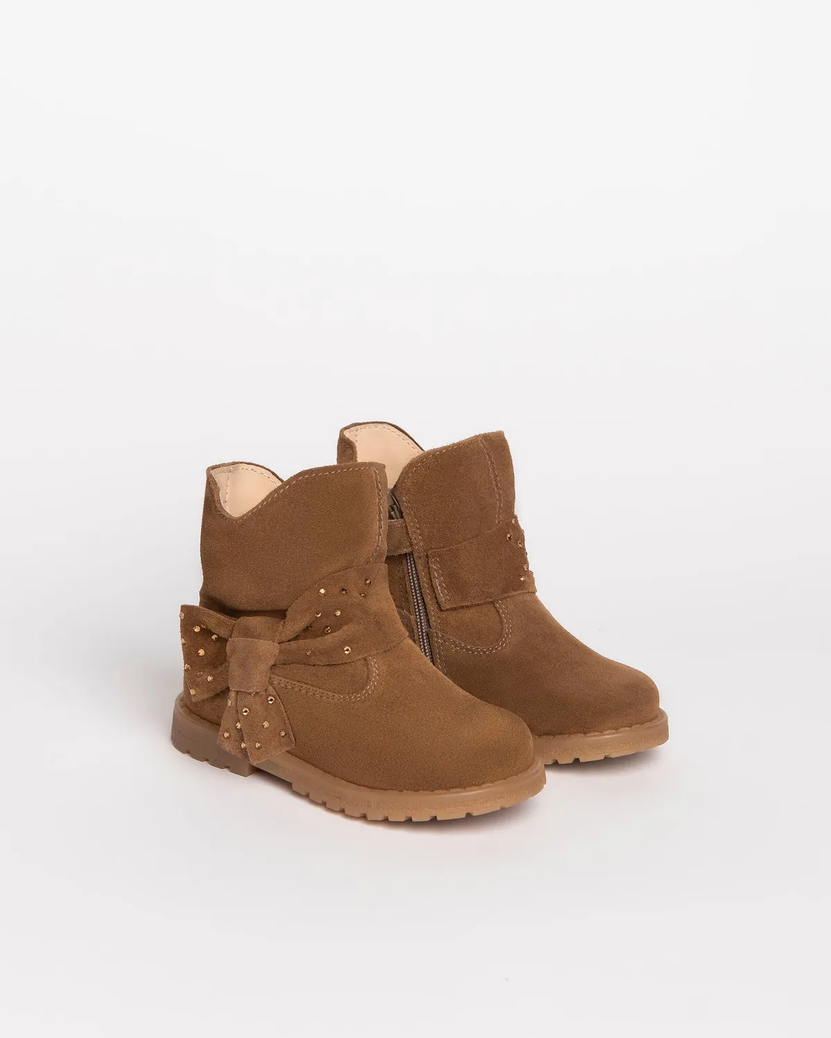 NeroGiardini Botine Bebe Fete Piele Intoarsa Usoare