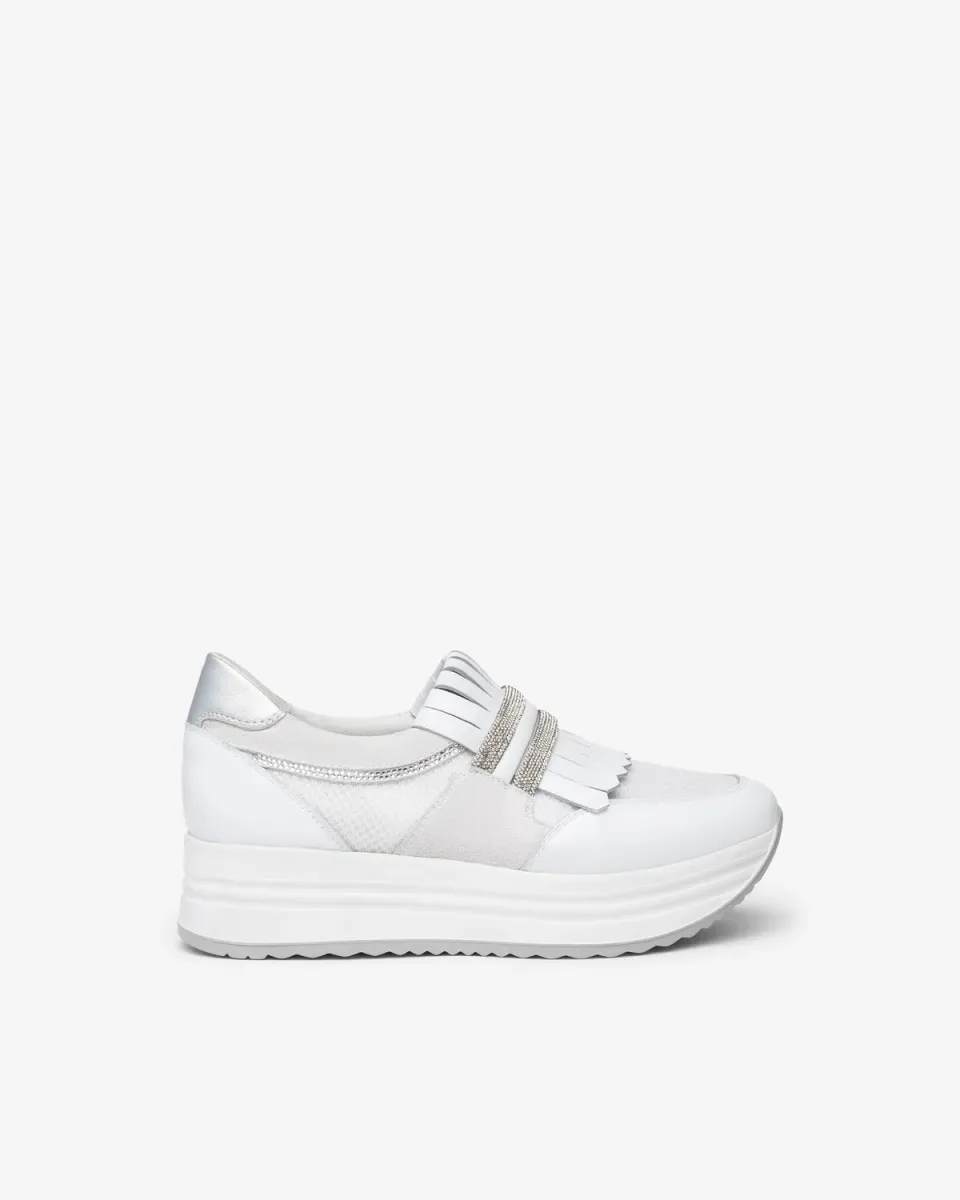 NeroGiardini sneakers piele dama cu branț DryGo