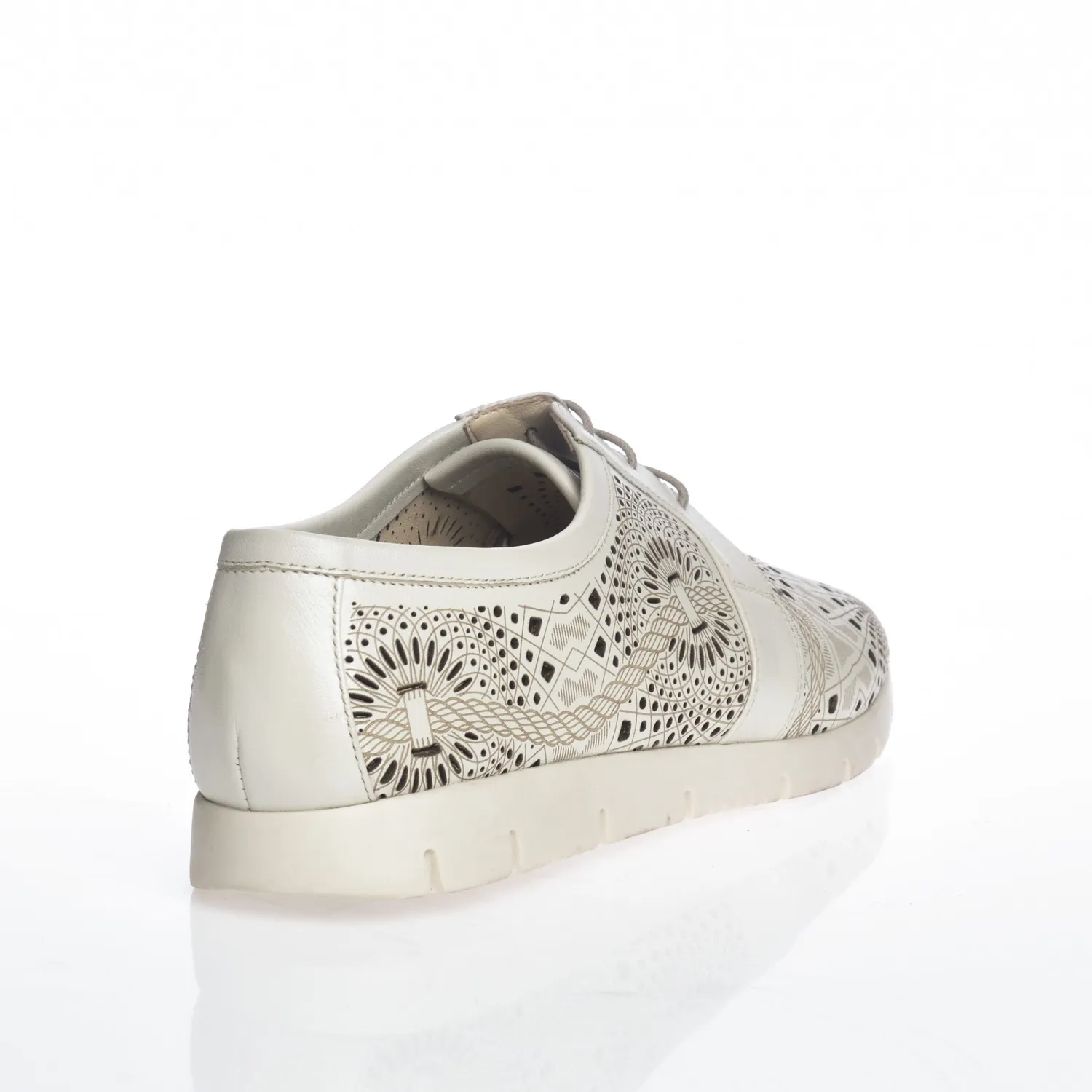 Catinca Shoes D5 A pantofi dama albi piele naturala