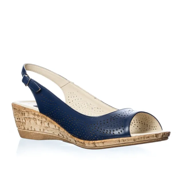 Catinca Shoes P27 BL sandale dama piele bleumarin