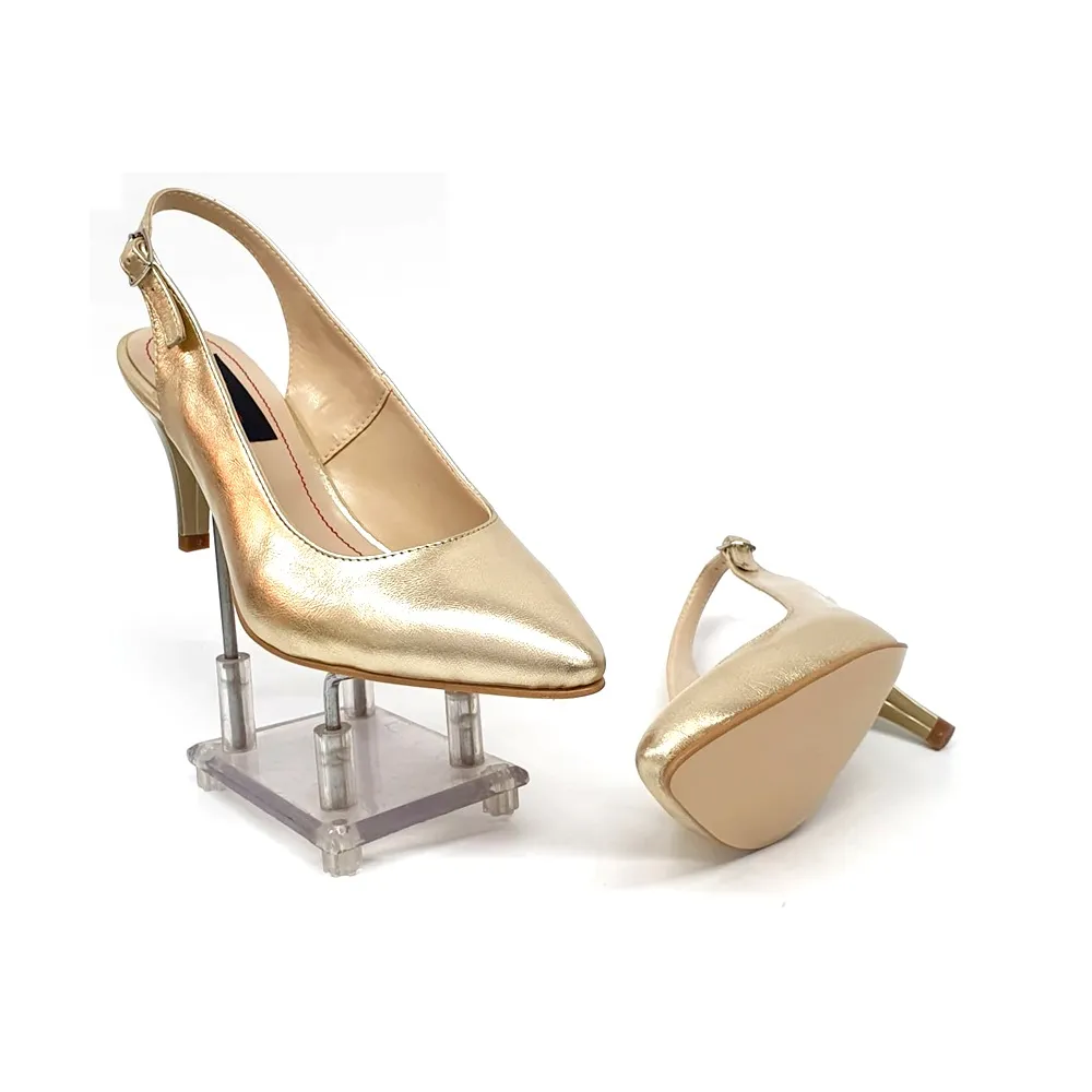 Catinca Shoes D24 sandale dama piele naturala auriu