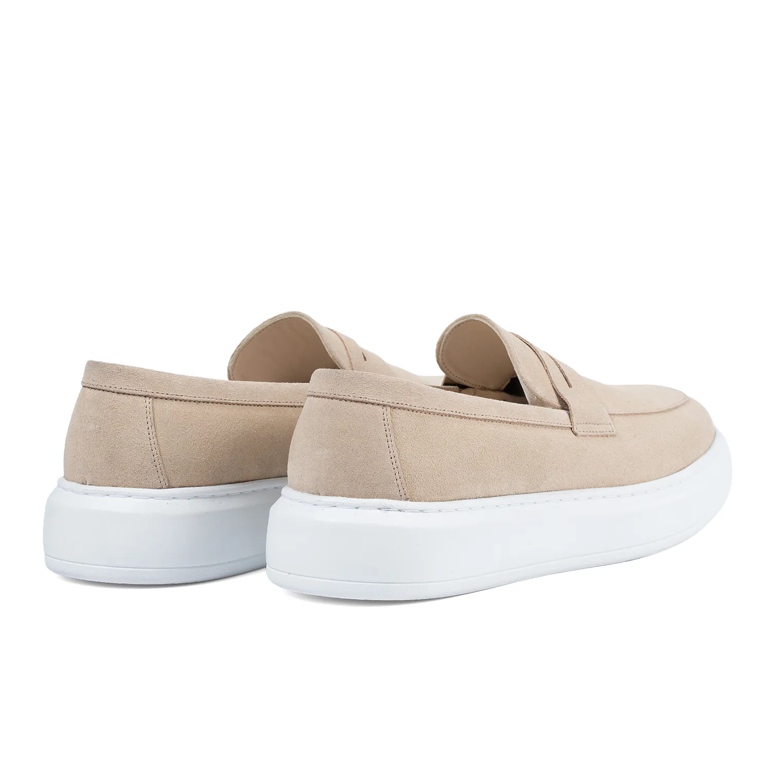 Lucas Shoes Ezra Bej loafers bej velur piele