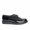 Catinca Shoes G33 NC pantofi damă negru croco piele