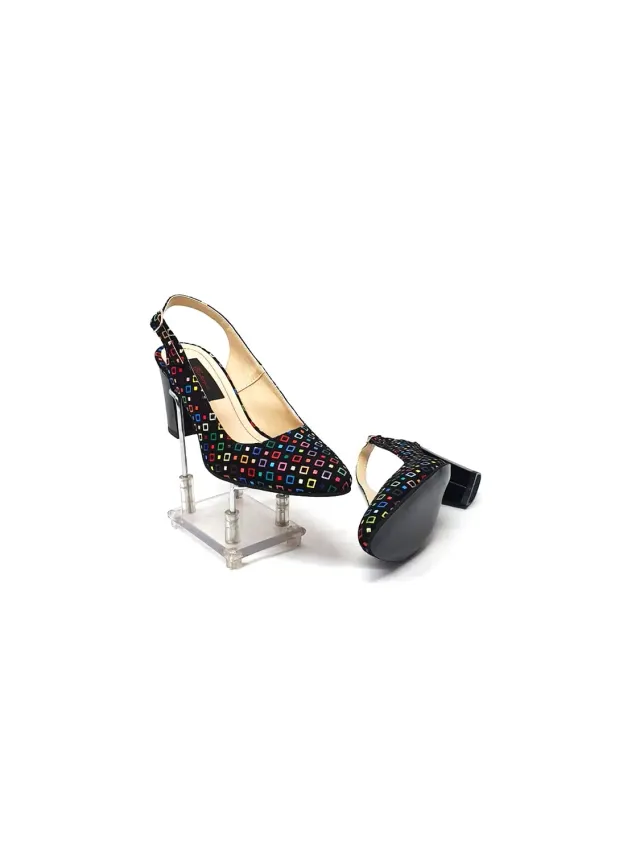 Catinca Shoes V7 PC sandale dama piele patratele colorate