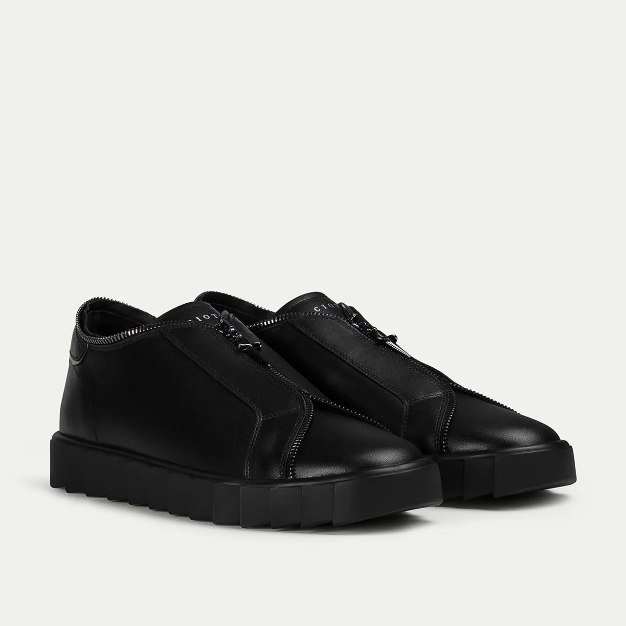 Cesare Paciotti Shark Zip sneakers barbati negri fermoar