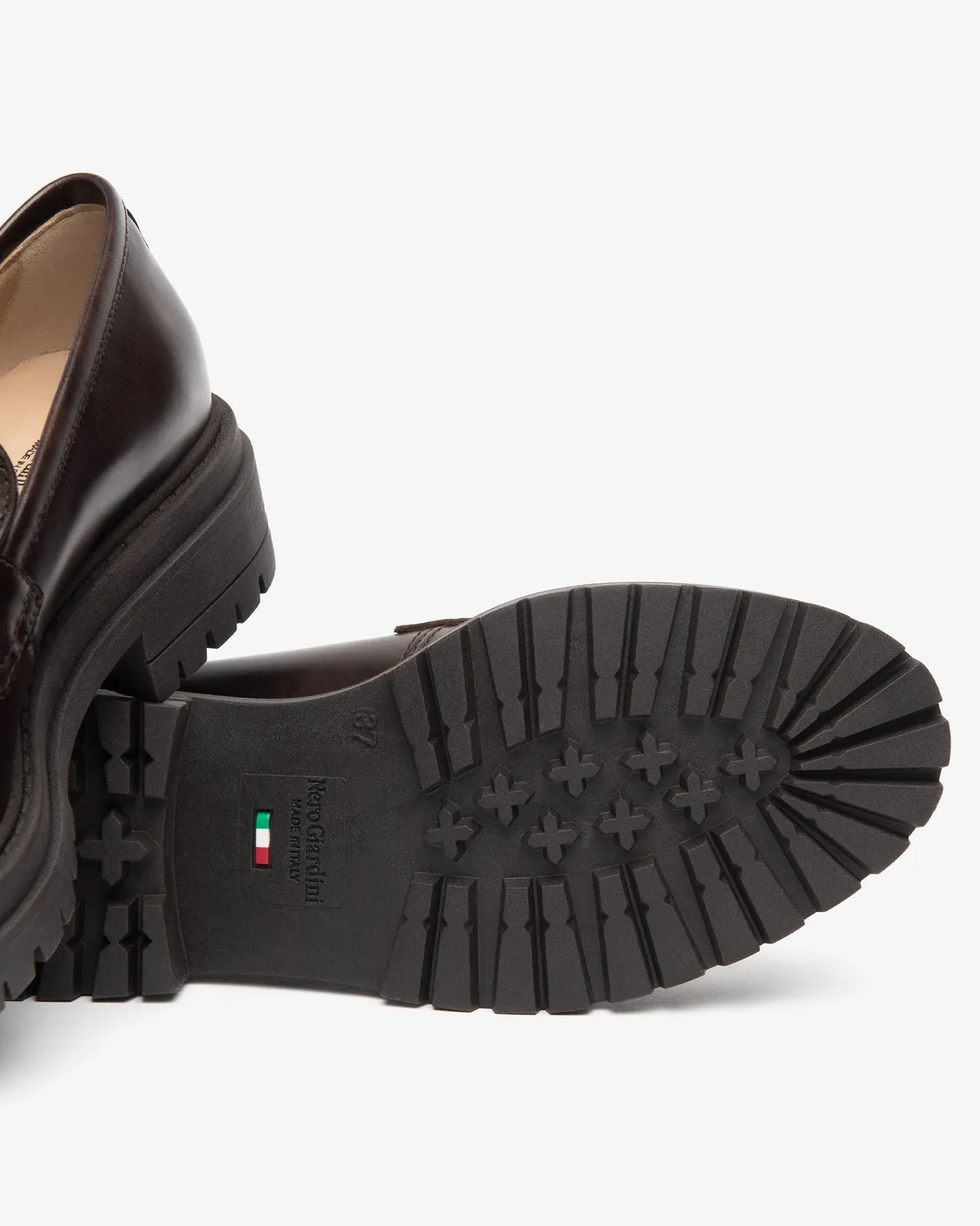 Mocasini piele dama NeroGiardini toc 4 cm