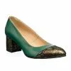 Catinca Shoes A5 VS pantofi dama piele verde straveziu