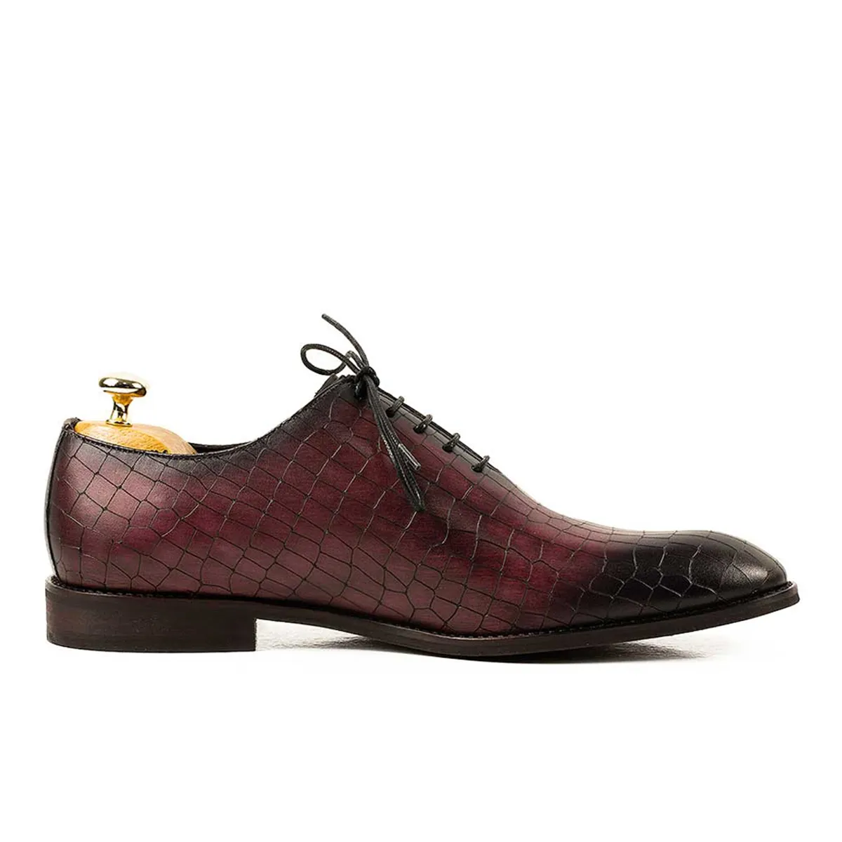 Lucas Shoes Elegant 712 pantofi piele bordo