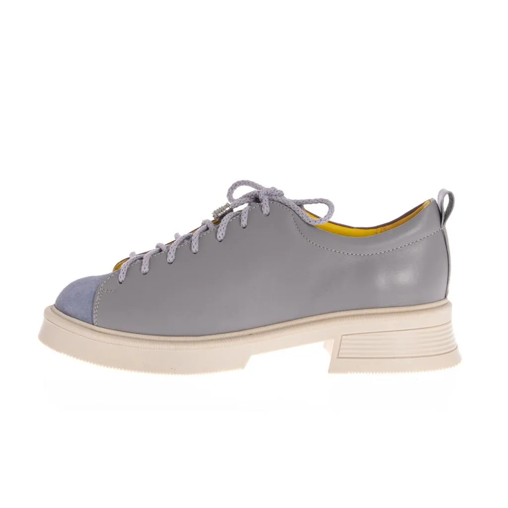 Ana Urbana Shoes Boston pantofi albastru-galben piele