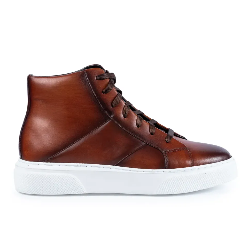 Lucas Shoes 855 ghete barbati coniac piele toamna-iarna