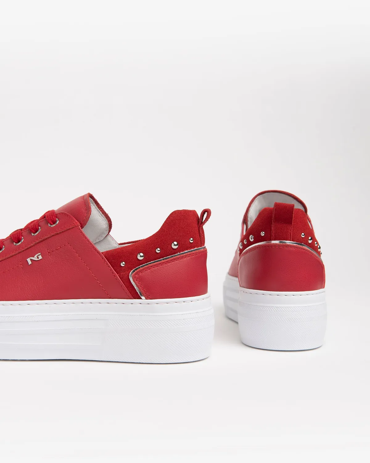 Sneakers damă NeroGiardini piele cu platformă